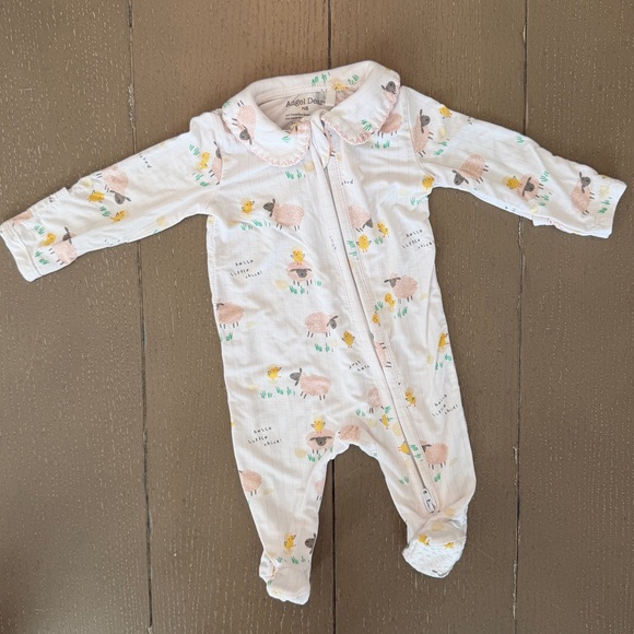 Angel Dear Other - Angel Dear Newborn Baby Girl Easter Baby Chicks Long-Sleeve Footie • Size NB
